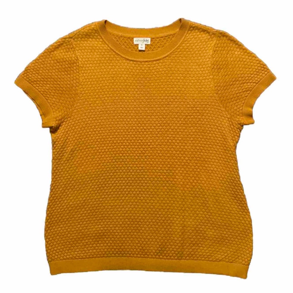 Maison Jules Textured Short Sleeve Crewneck Sweater, NWOT!!